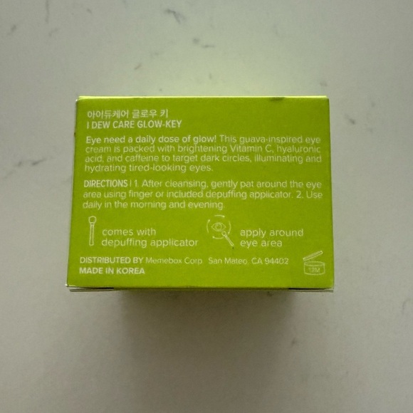 I Dew Care Glow-Key Brightening Vitamin C Eye Cream + De-Puffing Applicator NWB - Picture 6 of 8